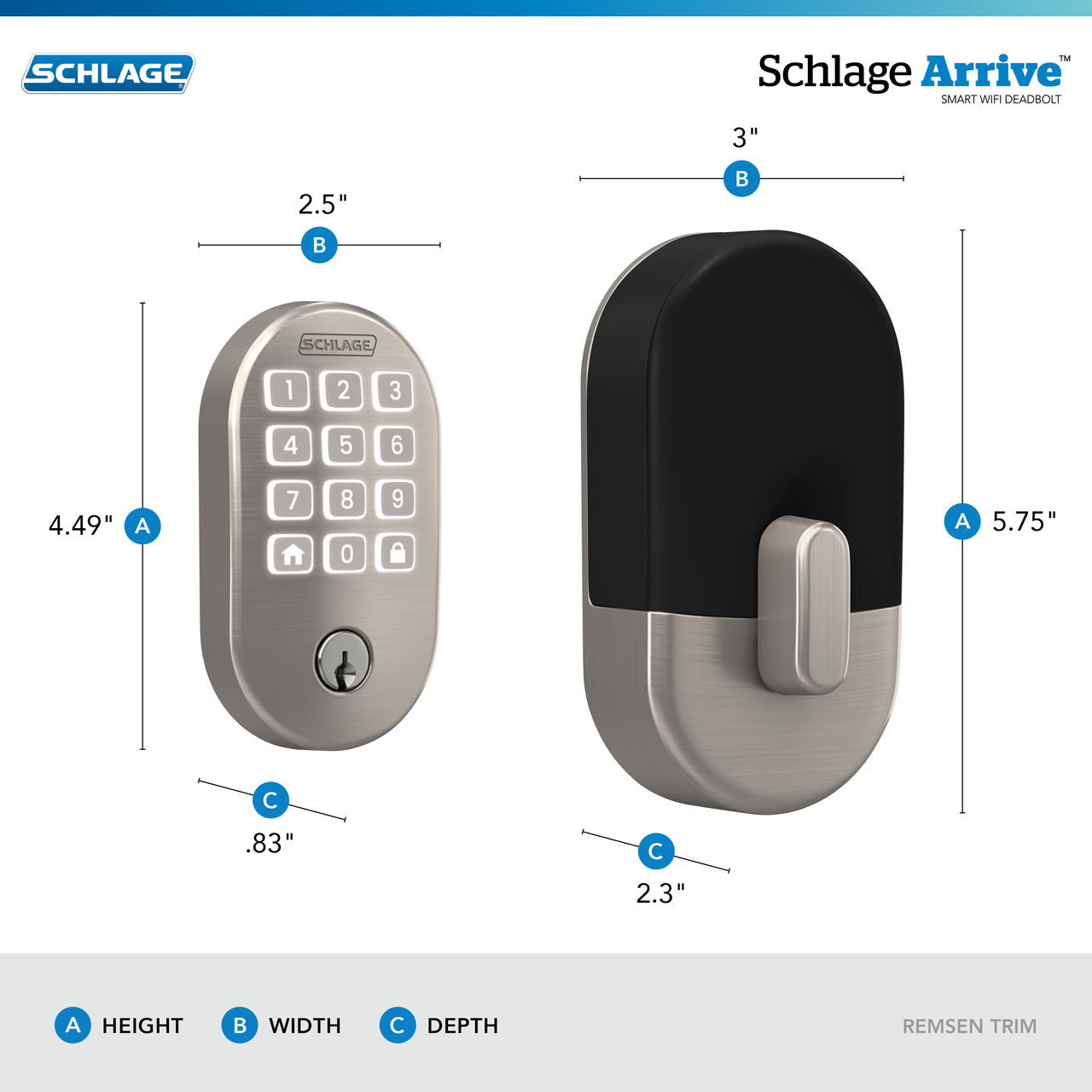Schlage Arrive™ Smart WiFi Deadbolt