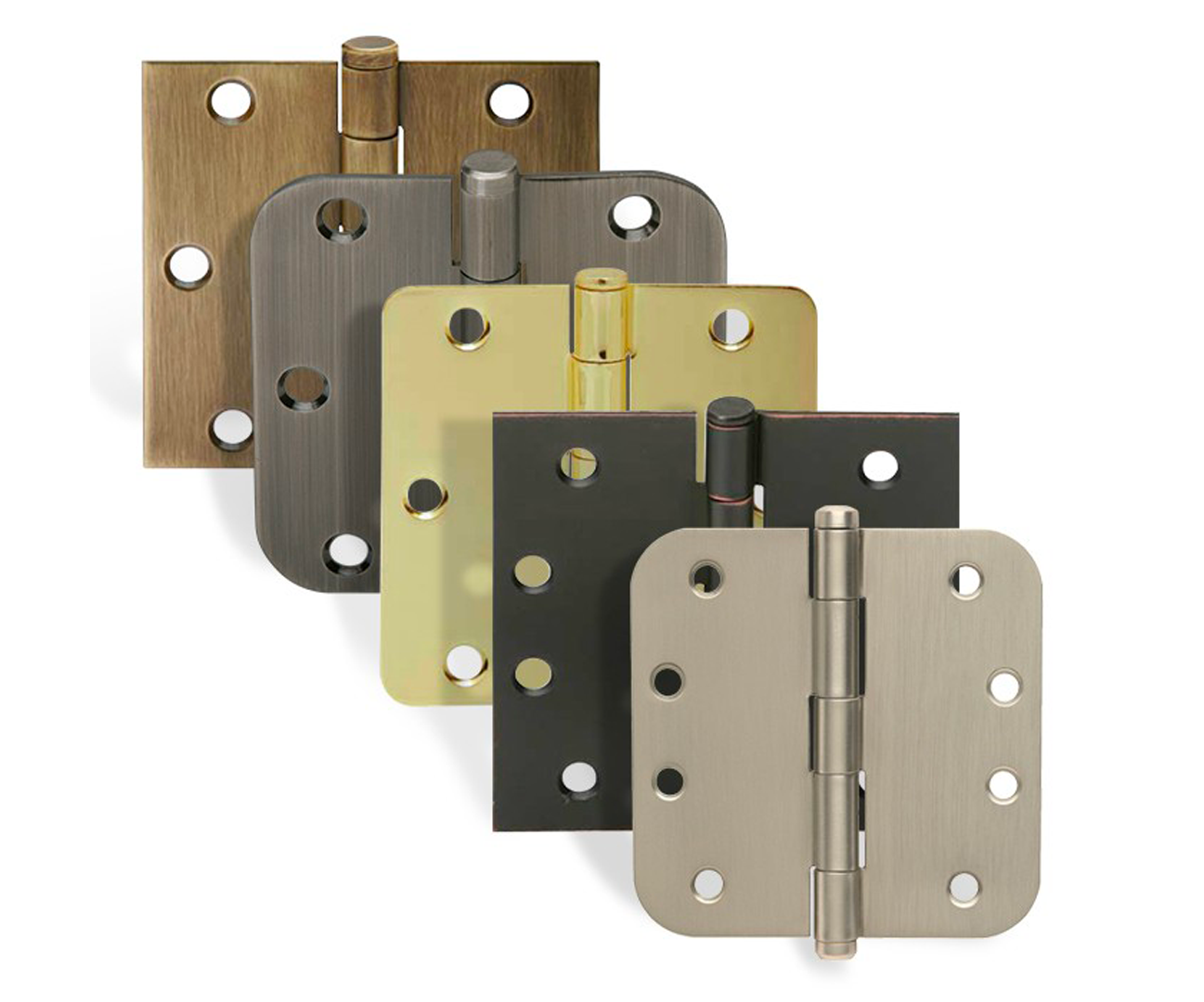 Schlage hinges in various finishes