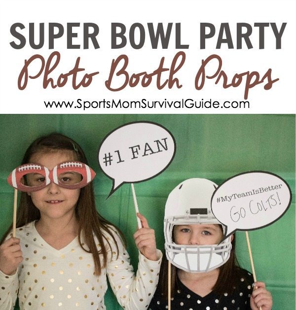 DIY photo booth props for the Super Bowl