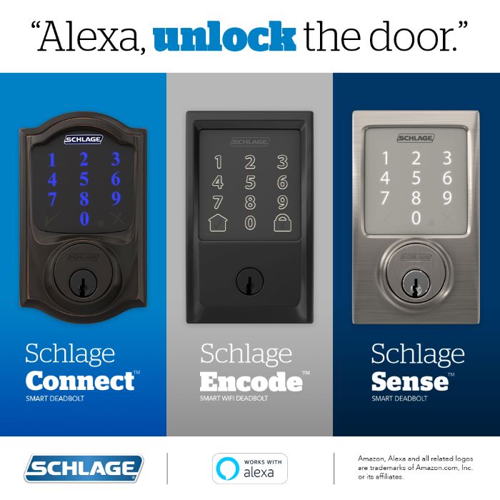 Schlage smart locks gain Amazon Alexa 