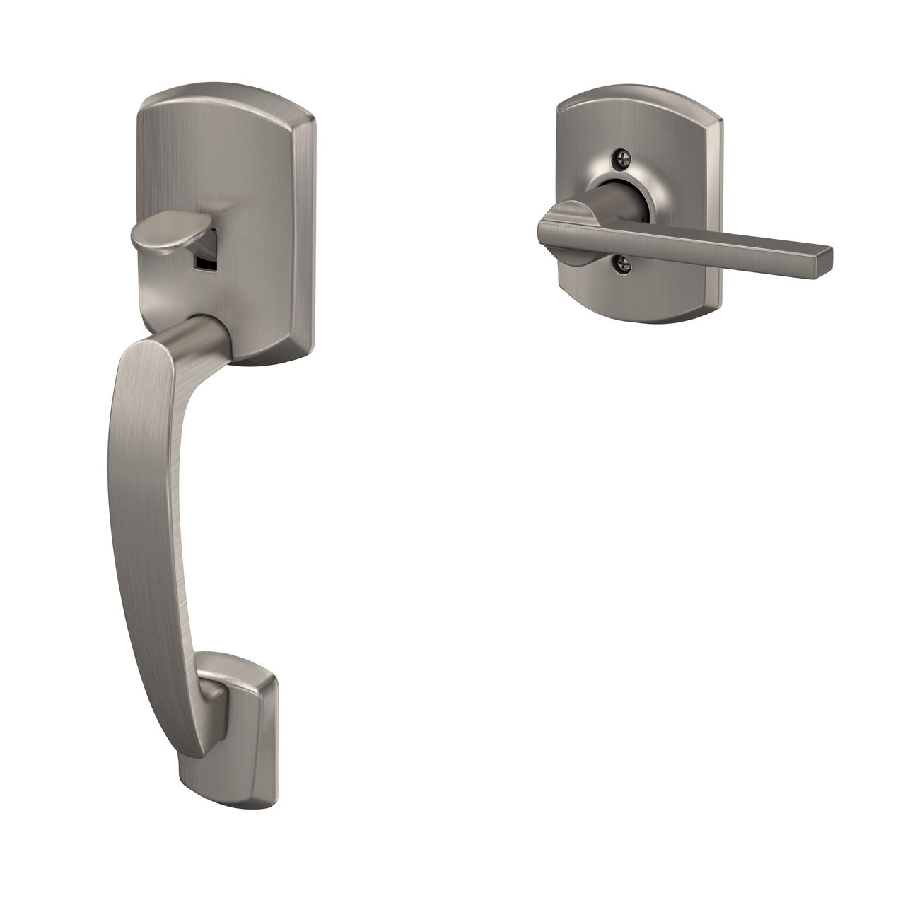 Front Entry Handle and Latitude Lever with Greenwich Trim