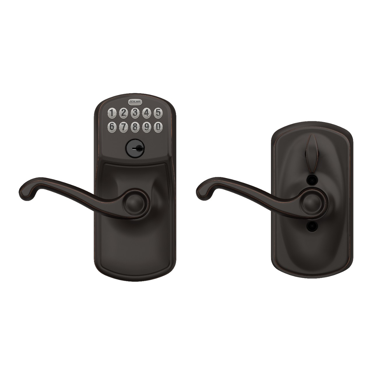Keypad Lever and Flair Lever with Flex Lock